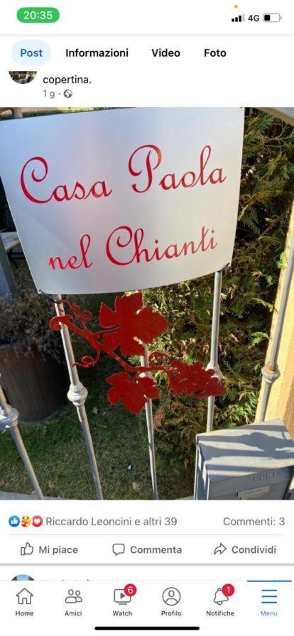 Casa Paola Nel Chianti Bed and Breakfast Castelnuovo Berardenga Eksteriør billede